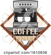 Poster, Art Print Of Espresso Machine With Text