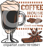 Poster, Art Print Of Tall Coffee Glass