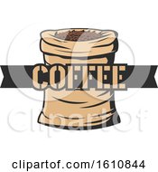 Clipart Of A Coffee Design Royalty Free Vector Illustration