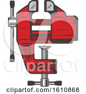 Clipart Of A Vise Grip Royalty Free Vector Illustration