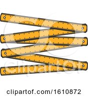 Clipart Of A Ruler Royalty Free Vector Illustration