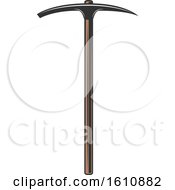 Clipart Of A Pick Axe Royalty Free Vector Illustration