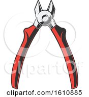Clipart Of Pliers Royalty Free Vector Illustration