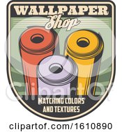 Clipart Of A Wallpaper Design Royalty Free Vector Illustration