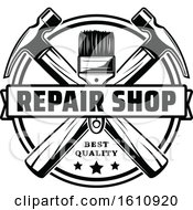 Poster, Art Print Of Black And White Repair Design