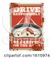 Clipart Of A Vintage Style Automotive Sign Royalty Free Vector Illustration by Vector Tradition SM