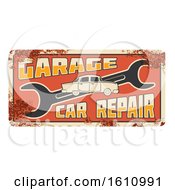 Poster, Art Print Of Vintage Rusted Style Automotive Sign