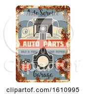 Poster, Art Print Of Vintage Rusted Style Automotive Sign