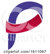 Clipart Of A Letter P Logo Design Royalty Free Vector Illustration