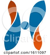 Clipart Of A Letter H Logo Design Royalty Free Vector Illustration