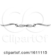 Clipart Of A Black And White Border Design Element Royalty Free Vector Illustration
