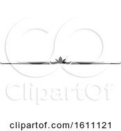 Clipart Of A Black And White Border Design Element Royalty Free Vector Illustration
