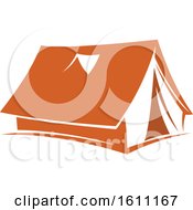 Poster, Art Print Of Orange Camping Tent
