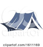 Poster, Art Print Of Blue Camping Tent