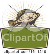 Clipart Of A Fishing Design Royalty Free Vector Illustration by Vector Tradition SM