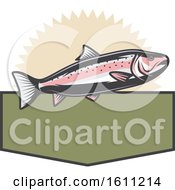 Poster, Art Print Of Trout Fishing Design