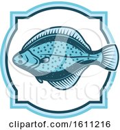 Clipart Of A Blue Fishing Design Royalty Free Vector Illustration