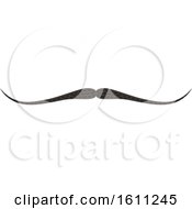 Clipart Of A Mustache Royalty Free Vector Illustration