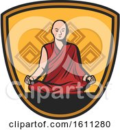 Poster, Art Print Of Monk In A Shield