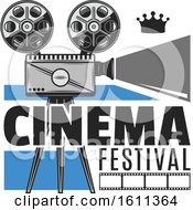 Clipart Of A Movie Camera Cinema Festival Design Royalty Free Vector Illustration by Vector Tradition SM