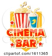 Clipart Of A Cinema Bar Food Design Royalty Free Vector Illustration