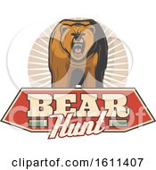 Poster, Art Print Of Bear Hunting Design