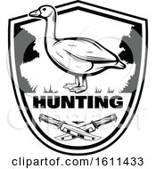 Poster, Art Print Of Black And White Goose Hunting Design