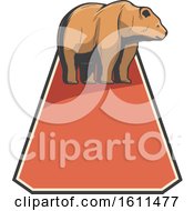 Clipart Of A Bear Hunting Design Royalty Free Vector Illustration by Vector Tradition SM