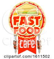 Poster, Art Print Of Fast Food Sandwich And Kebab Design