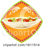 Clipart Of A Mexican Food Design Royalty Free Vector Illustration