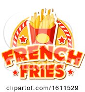 Clipart Of A French Fries Food Design Royalty Free Vector Illustration