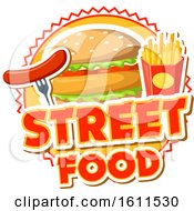 Clipart Of A Street Food Design Royalty Free Vector Illustration