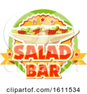 Clipart Of A Salad Bar Food Design Royalty Free Vector Illustration