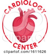 Clipart Of A Cardiology Center Design Royalty Free Vector Illustration by Vector Tradition SM