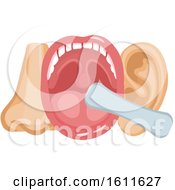 Clipart Of A Nose Throat And Ear Design Royalty Free Vector Illustration
