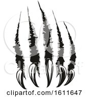 Clipart Of Ripping Claws Royalty Free Vector Illustration by Vector Tradition SM