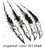 Clipart Of Claws Shredding Through Royalty Free Vector Illustration