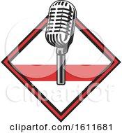Poster, Art Print Of Microphone In A Diamond