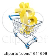 Shopping Cart Bitcoin Concept by AtStockIllustration