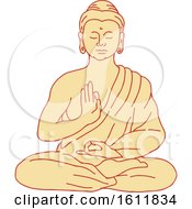 Gautama Siddhartha Gautama Or Shakyamuni Buddha Sitting In Lotus Position