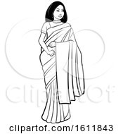 Woman In A Saree