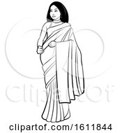 Woman In A Saree