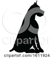 Poster, Art Print Of Silhouetted Dog