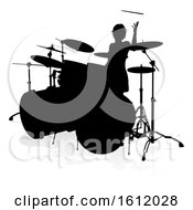 Poster, Art Print Of Musician Drummer Silhouette