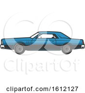 Clipart Of A Vintage Car Royalty Free Vector Illustration