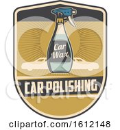 Clipart Of A Vintage Automotive Cleaning Design Royalty Free Vector Illustration
