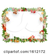 Clipart Of A Christmas Border Royalty Free Vector Illustration