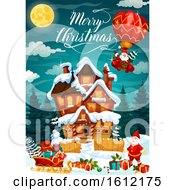 Clipart Of A Christmas Design Royalty Free Vector Illustration