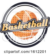 Clipart Of A Basketball Sports Design Royalty Free Vector Illustration