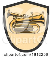 Clipart Of A Music Design Royalty Free Vector Illustration